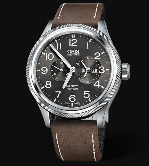 Review Oris Aviation Big Crown Pointer WORLDTIMER 44.7mm Replica Watch 01 690 7735 4063-07 5 22 05FC